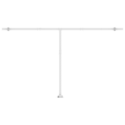 Freestanding Manual Retractable Awning 500x300 cm Cream