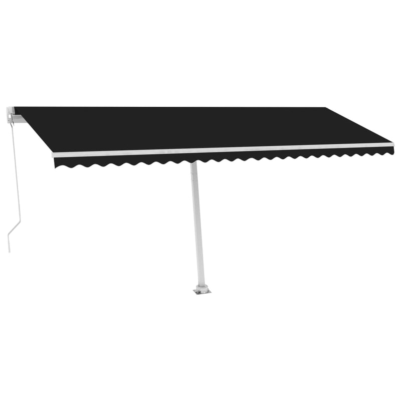 Freestanding Manual Retractable Awning 500x300 cm Anthracite