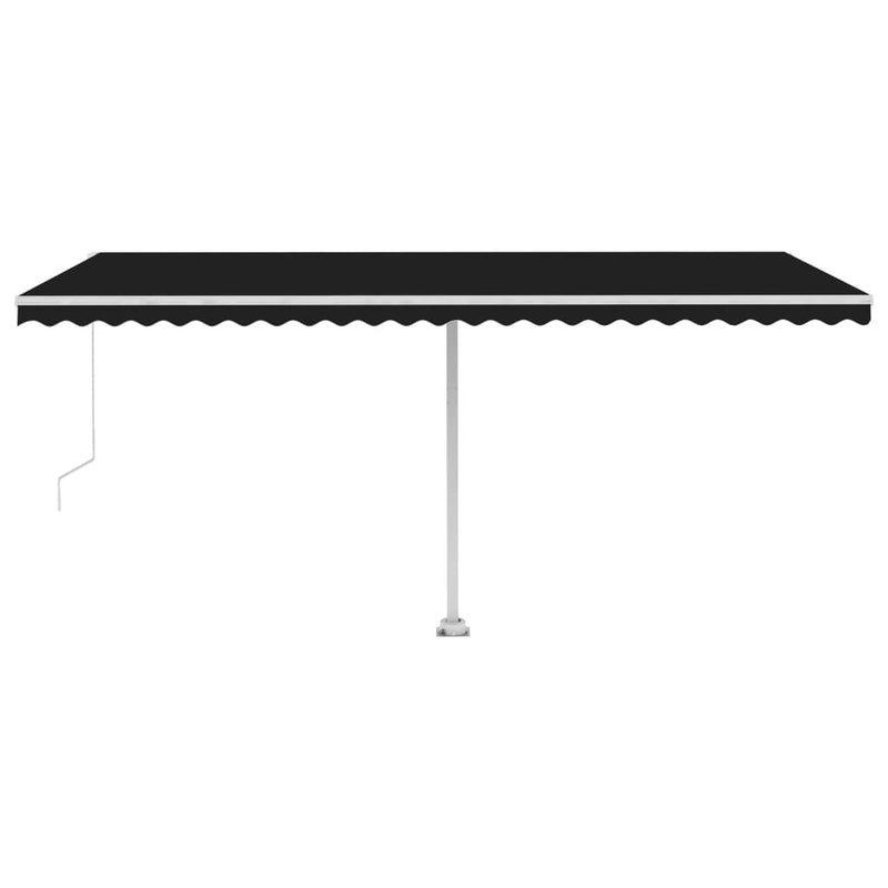 Freestanding Manual Retractable Awning 500x350 cm Anthracite