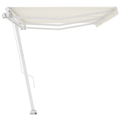 Freestanding Manual Retractable Awning 600x350 cm Cream