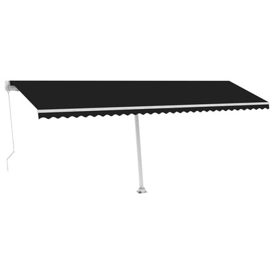 Freestanding Manual Retractable Awning 600x350 cm Anthracite