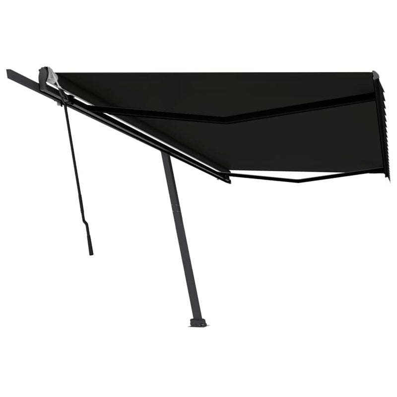 Freestanding Manual Retractable Awning 500x300 cm Anthracite