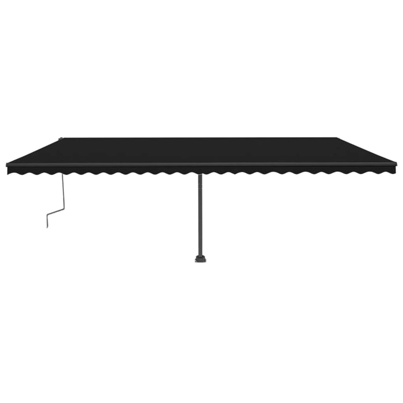 Freestanding Manual Retractable Awning 600x300 cm Anthracite