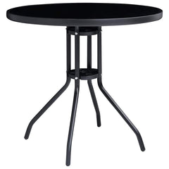 vidaXL 5 Piece Bistro Set Black and Anthracite 2