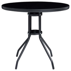 vidaXL 5 Piece Bistro Set Black and Anthracite 3