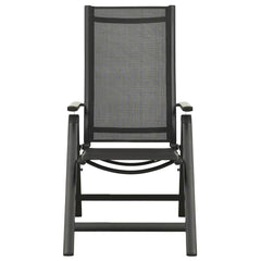 vidaXL 5 Piece Bistro Set Black and Anthracite 5