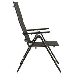 vidaXL 5 Piece Bistro Set Black and Anthracite 6