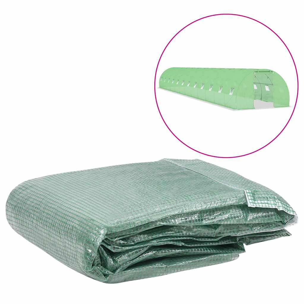 Greenhouse Replacement Cover (9 m²) Green 300 cm 1800 cm
