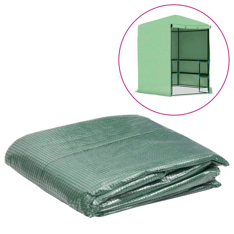 Greenhouse Replacement Cover (6.5025 m²) 255x255x194 cm Green