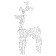 vidaXL Reindeer Christmas Decoration | Warm White | Acrylic | Tall 5