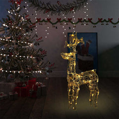 vidaXL Reindeer Christmas Decoration | Warm White | Acrylic | Tall 1