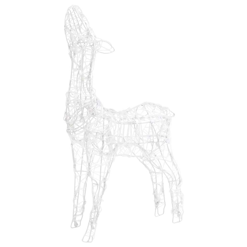Acrylic Reindeer Family Christmas Decoration 300 LED Warm white