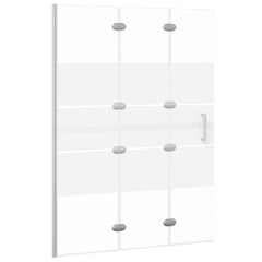 Folding Shower Enclosure ESG White 100 x 140 cm