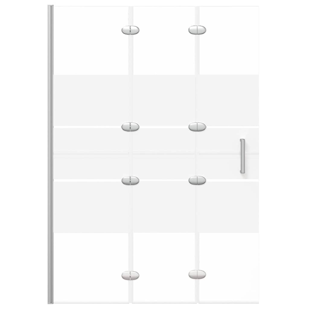 Folding Shower Enclosure ESG White 100 x 140 cm