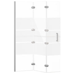 Folding Shower Enclosure ESG White 100 x 140 cm