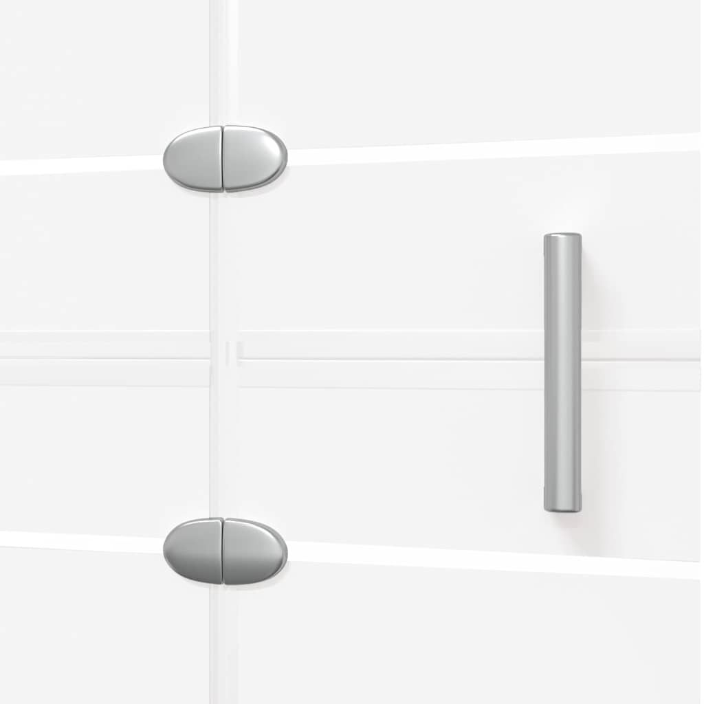 Folding Shower Enclosure ESG White 100 x 140 cm