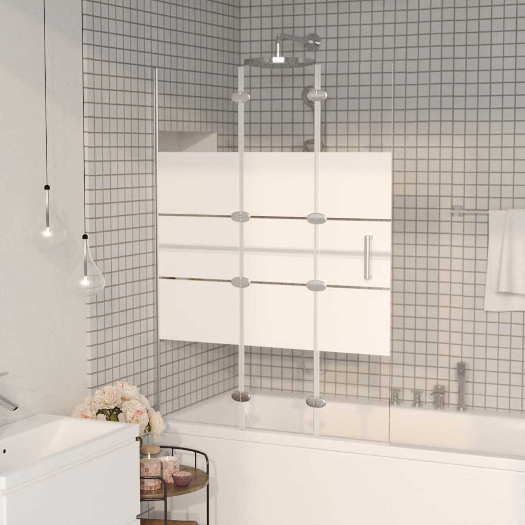 Folding Shower Enclosure ESG White 100 x 140 cm