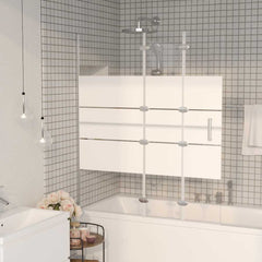 Folding Shower Enclosure ESG White 120 x 140 cm