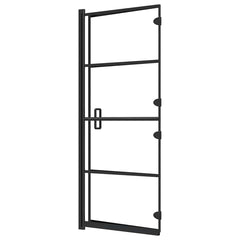 Folding Shower Enclosure ESG Black 120 x 140 cm