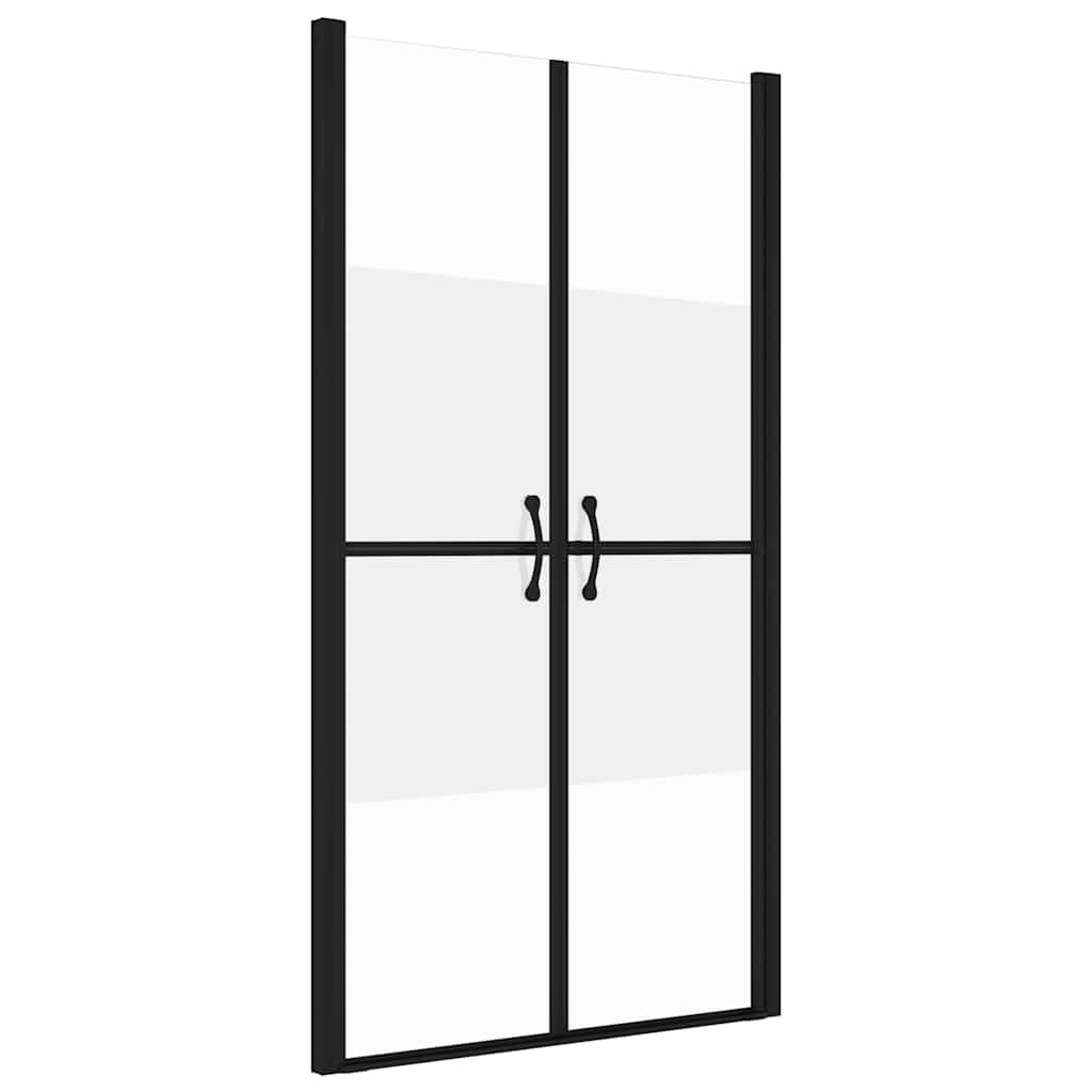 Shower Door ESG (68-71)x190 Black Half Frosted 86 x 190 cm