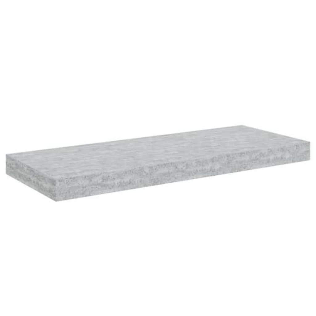 vidaXL Wall Shelf | Set of 2 | Concrete grey | Honeycomb MDF, metal | 60 cm long 6