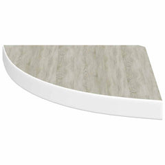 vidaXL Wall Corner Shelf | Set of 2 | Oak and White | Honeycomb MDF, Metal 6
