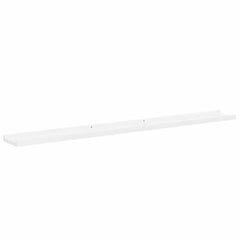 vidaXL Wall Shelf |  Set of 4 | High gloss white | MDF | Large | Wall Shelf 6