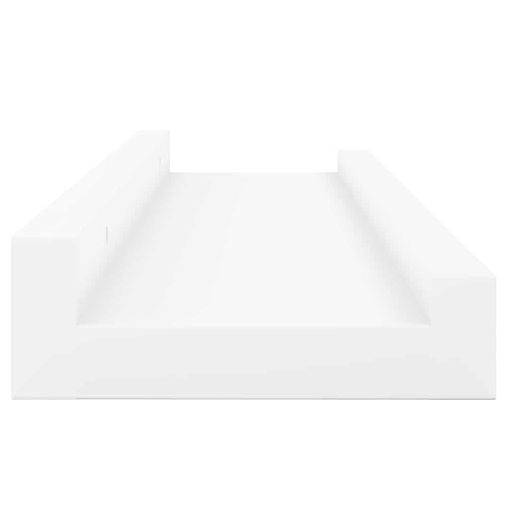vidaXL Wall Shelf | Set of 4 | White | MDF | 60x9x3 cm | Wall mounting 6