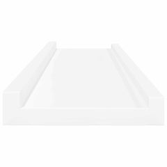 vidaXL Wall Shelf | Set of 4 | White | MDF | Medium | Wall mounting | Wall Shelf 6