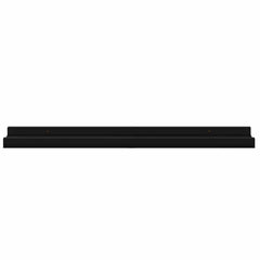 vidaXL Wall Shelf | Set of 4 | Black | MDF | 60x9x3 cm | Wall mounting 5