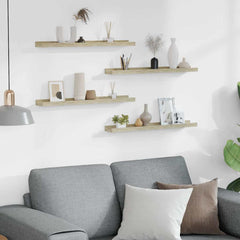 Wall Shelves 4 60 x 9 x 3 cm Sonoma oak