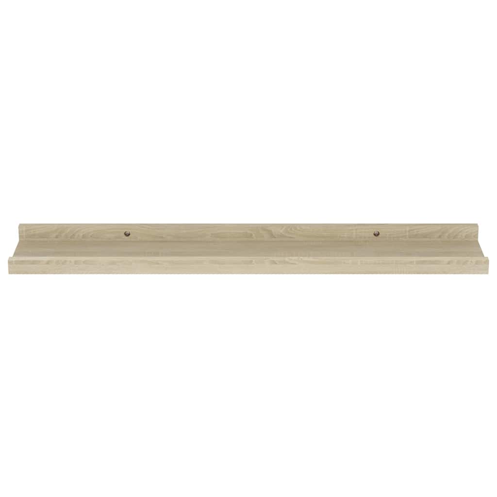 vidaXL Wall Shelves 4 pcs Sonoma Oak 60x9x3 cm 6