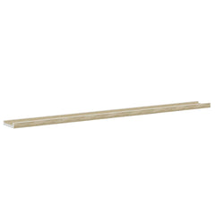 326698 vidaXL Wall Shelves 4 pcs White and Sonoma Oak 115x9x3 cm 6