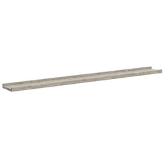 vidaXL Wall Shelf | Set of 4 | Concrete Grey | MDF | 100x9x3 cm | Wall Shelf 5