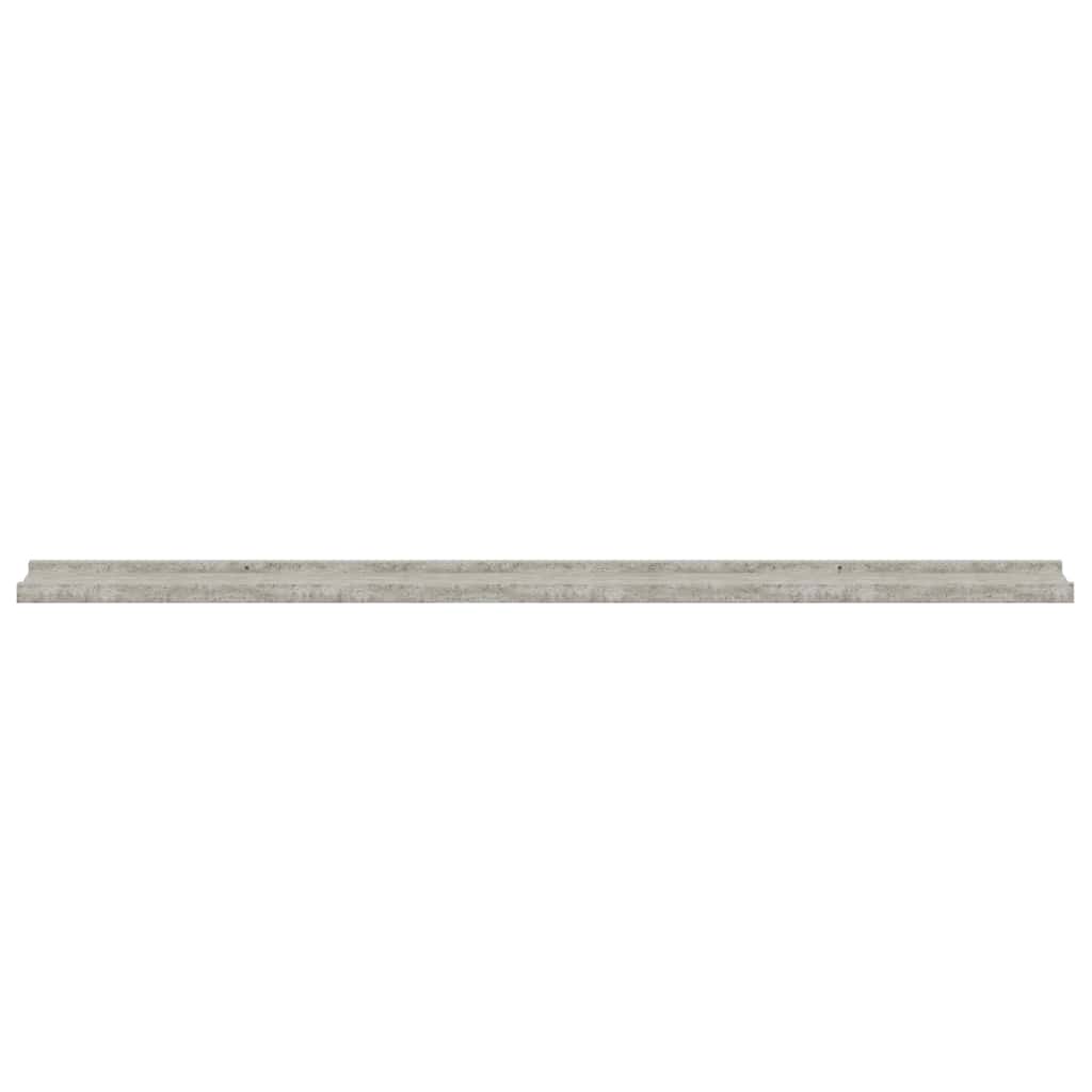 vidaXL Wall Shelves 4 pcs Concrete Grey 115x9x3 cm 6