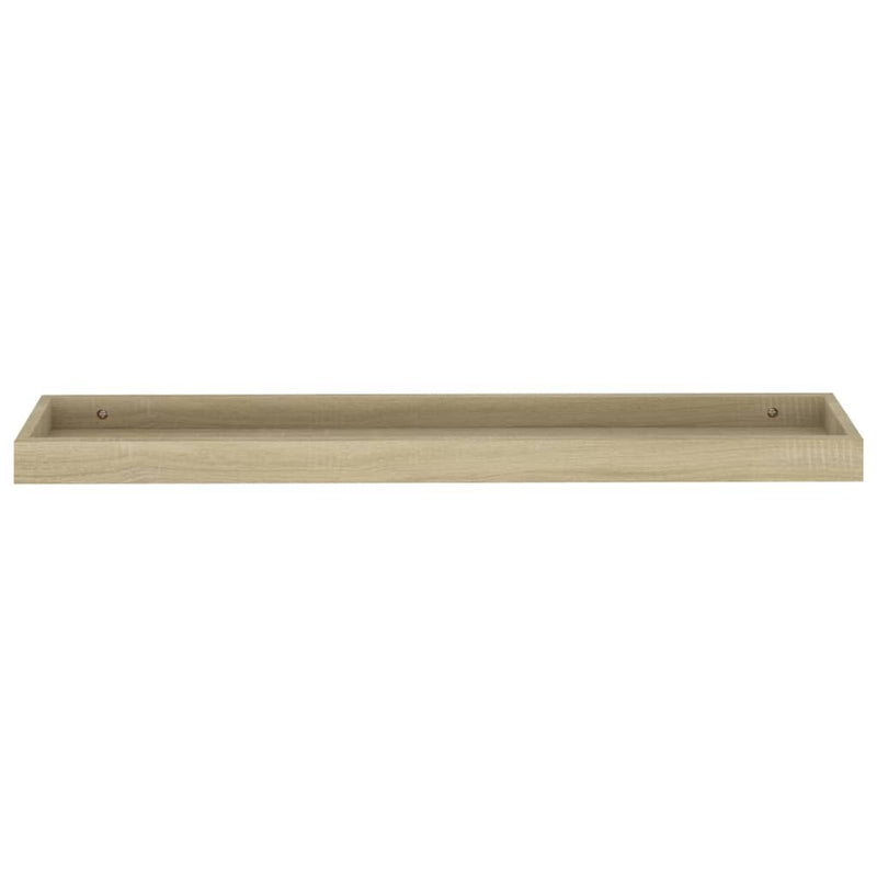 Loggia Wall Shelves 4 pcs Oak 80x15x4 cm MDF