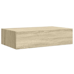 vidaXL Wall-mounted Drawer Shelf Oak 40x23.5x10cm MDF 5