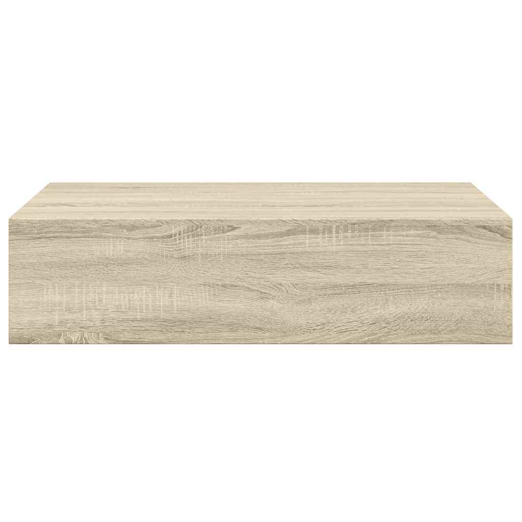 vidaXL Wall-mounted Drawer Shelf Oak 40x23.5x10cm MDF 6