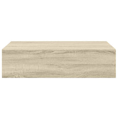 vidaXL Wall-mounted Drawer Shelf Oak 40x23.5x10cm MDF 6