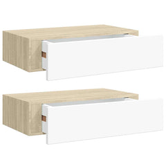 vidaXL Drawer Shelf | Set of 2 | Oak | MDF | Compact | Drawer Shelf 2