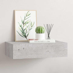 vidaXL Drawer Shelf | Concrete grey | MDF, metal | Compact 1