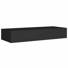 vidaXL Wall-mounted Drawer Shelf Black 60x23.5x10cm MDF 5