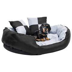 vidaXL Dog Cushion | Grey and Black | 420D oxford fabric with PU coating 1