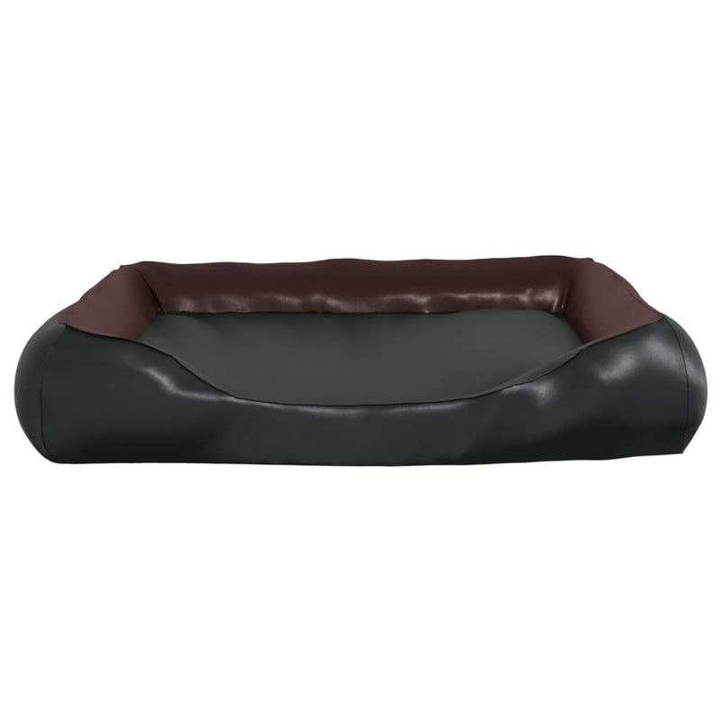 Dog Bed Black and Brown 120x100x27 cm Faux Leather