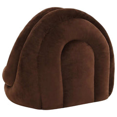 vidaXL Cat Bed | Brown and cream | Fleece with PP cotton filling | 50x50x45 cm 5