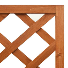 Corner Trellis Planter 40x40x150 cm Solid Fir Wood Brown