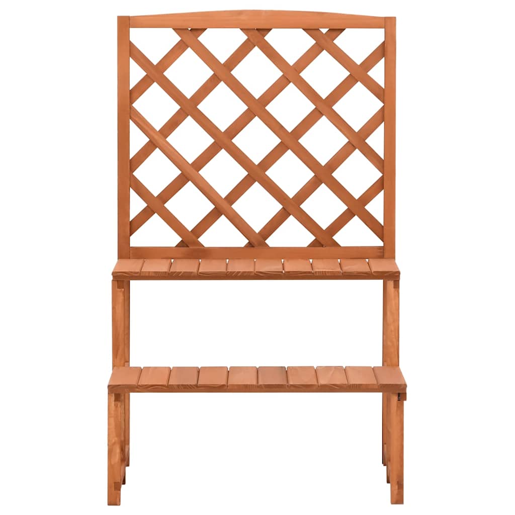 vidaXL Plant Stand | Natural Wood | Solid fir wood | Medium |  Planters 2