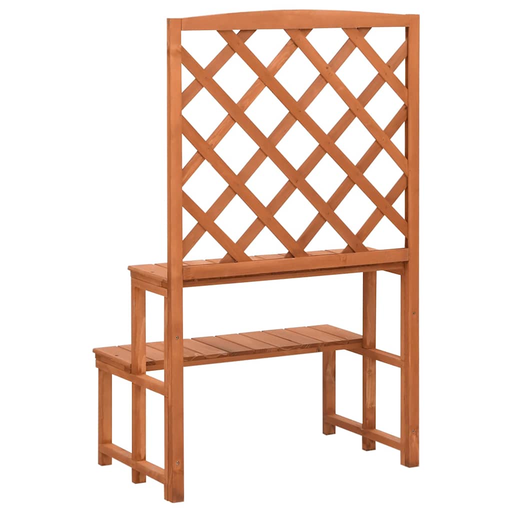 vidaXL Plant Stand | Natural Wood | Solid fir wood | Medium |  Planters 4