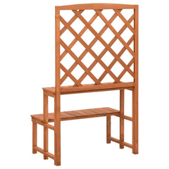 vidaXL Plant Stand | Natural Wood | Solid fir wood | Medium |  Planters 4