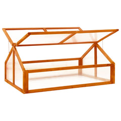 Greenhouse 114x80x50 cm Firwood Brown